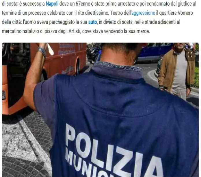 AGGRESSIONE VIGILE NAPOLI