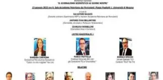 Nuovo evento d’eccellenza con Giornalisti Vip a Messina: il workshop nazionale, aperto al pubblico, intitolato “Il Giornalismo Scientifico ai giorni nostri” si terrà il 13 gennaio 2023, ore 9, all’Università di Messina nella Sala Accademia Peloritana dei Pericolanti (Piazza Pugliatti 1)