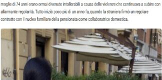 Era stata assunta da circa un anno per badare ad una signora disabile, ormai anziana: peccato che, stando alle accuse, l’avrebbe più volte picchiata, aggredendola sia verbalmente che fisicamente