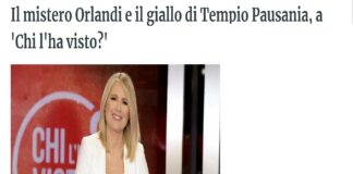 “Chi ha fatto scomparire Emanuela Orlandi?”, Federica Sciarelli e la sua squadra investigativa, nella puntata di ‘Chi l’ha visto?’ di mercoledì 18 gennaio, in onda prima serata su Rai 3, registrano le dichiarazioni shock di un padre: “Mio figlio mi ha detto che hanno prelevato la ragazza e l’hanno portata all’autista di De Pedis”, e ospitano in studio Antonio Mancini, l’ex esponente della banda della Magliana