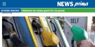 Ci siamo: mercoledì 25 e giovedì 26 gennaio 2023 scatta lo sciopero dei benzinai… nonostante i tentativi di fermare la serrata, le pompe saranno chiuse… fare benzina però sarà difficile, ma non impossibile