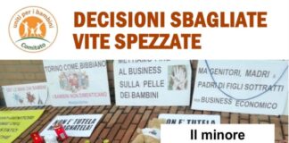 I responsabili dell’Associazione Nazionale Famiglie Insieme per i Diritti Umani (ANFIDU) hanno aderito alla manifestazione per i bambini strappati del 28 gennaio 2023 ed a quella di oggi 4 febbraio 2023… “Decisioni Sbagliate, Vite Spezzate” organizzata dal Comitato Uniti per i Bambini con la partecipazione di altre associazioni a Tutela dell’Infanzia