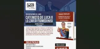 Un viaggio tra le modalità comunicative di Cateno De Luca, da candidato sindaco a primo cittadino sino alle ultime elezioni regionali…, le dirette social da casa, a Fiumedinisi, le canzoni, le pernacchie e gli attacchi agli avversari politici: una evoluzione continua quella dell’ex sindaco di Messina che il giornalista Emilio Pintaldi ha studiato ed analizzato nel suo secondo saggio “Catemoto De Luca II, lo Zar di Fiumedinisi”, pubblicato da Casta Editore