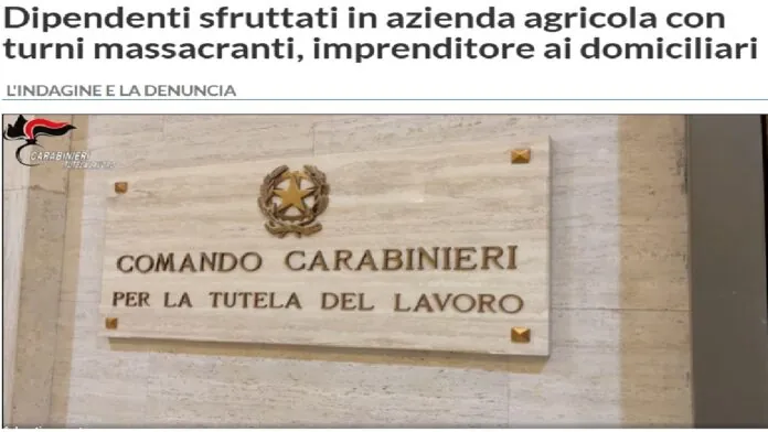Imprenditore agricolo CC CATANIA