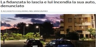 I carabinieri di Solarino hanno denunciato un incensurato di 36 anni che poche settimane fa ha incendiato la macchina dell’ex fidanzata per vendetta dopo la fine della loro relazione