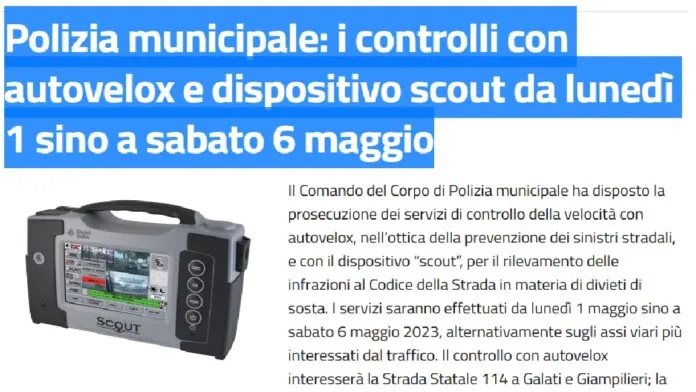 Controlli vigili Messina
