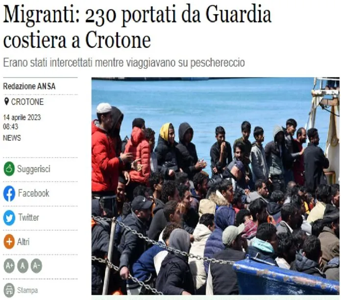 Migranti Roccella Ionica
