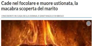 Una donna muore ustionata nel Messinese: si tratta di Rosina Danzè, 80 anni, che ha perso la vita nella tarda serata di ieri in un incidente avvenuto nella sua abitazione in contrada Lunella a Sant’Angelo di Brolo