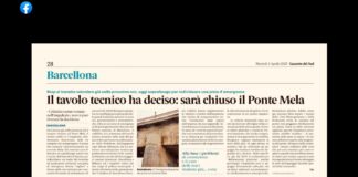 Adesso è ufficiale: “Nelle prossime ore ‘Il Ponte del Mela verrà chiuso’ e ad oggi non c’è un percorso alternativo”