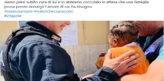 “Ismaele è al sicuro tra braccia dei suoi -zii- poliziotti della questura di Agrigento”