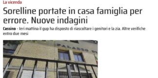 Sorelline portate in casa famiglia per errore, dopo l’udienza del 27 aprile 2023 di opposizione all’archiviazione, il gup Lo Mastro ha chiesto di integrare le indagini: verranno riascoltati i genitori e la zia alla quale sono state affidate le minorenni… insieme ad altri accertamenti che dovranno essere conclusi entro 60 giorni