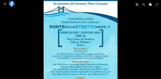 Su iniziativa del senatore Nino Germanà: conferenza stampa di presentazione del giornale…, “pontesullostrettonews.it”