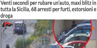 Oltre 60 arresti sono stati eseguiti da Carabinieri del comando provinciale di Catania che ha sgominato due organizzazioni criminali: una dedita al furto di autovetture, l’altra al traffico di cocaina