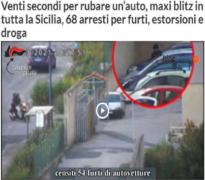 FURTI E DROGA CC CATANIA