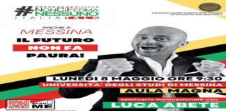 Lunedì 8 maggio alle 9.30 il settimo appuntamento del tour motivazionale dell’inviato di “Striscia”: ospite il Ct della Nazionale Femminile di calcio, Milena Bertolini fa tappa a Messina, dopo il successo raccolto nel 2015, il tour motivazionale ideato da Luca Abete, inviato di Striscia la Notizia che, dal 2014, conduce nelle università italiane…. #NonCiFermaNessuno sarà in scena presso lo storico ateneo siciliano