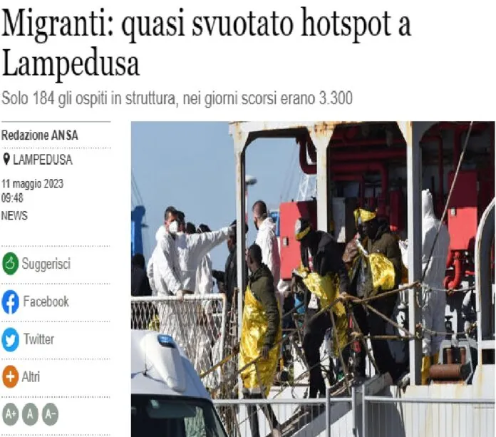 Migranti Lampedusa 1