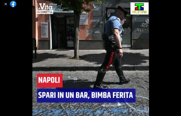 Napoli bambina ferita