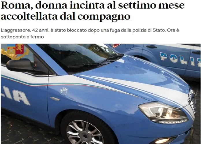 ACCOLTELLAMENTO COMPAGNA ROMA