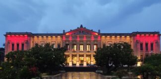 Ieri sera palazzo Zanca si è tinto di giallo e rosso in occasione della Giornata del donatore di sangue che si celebra il 14 giugno in tutto il mondo