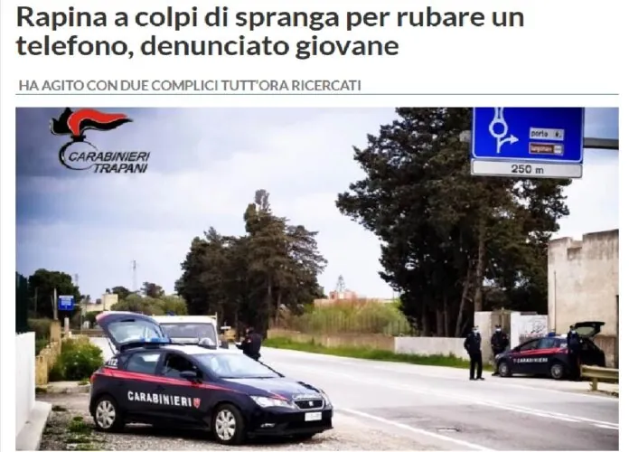 RAPINA CC MAZARA DEL VALLO