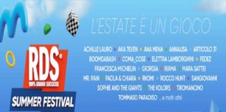 Ai blocchi di partenza la seconda edizione di RDS Summer Festival: con il claim l’estate è un gioco RDS 100% Grandi Successi porta la musica in tutta la penisola per festeggiare i suoi primi 45 anni