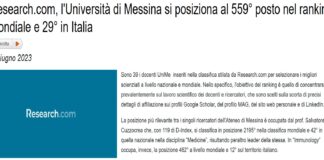 Sono 39 i docenti UniMe inseriti nella classifica stilata da Research.com per selezionare i migliori scienziati a livello nazionale e mondiale