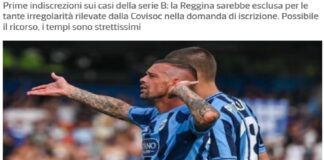 Covisoc e Commissione-infrastrutture della Figc: prime indiscrezioni — in attesa di conferma ufficiale — sui «verdetti» relativi alle domande di iscrizione: in serie B sarebbe stata esclusa la Reggina (per inadempienze economiche) e sono circolate, a sorpresa voci di problemi per il Parma, poi rientrate; ammesso invece sarebbe il neopromosso Lecco