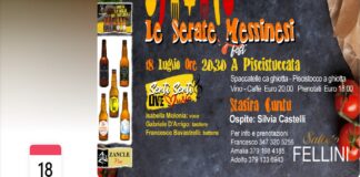 Dopo i precedenti due eventi di spettacolo e intrattenimento, che al “Ritrovo Fellini” hanno fatto registrare il ‘tutto esaurito’, è in arrivo il terzo appuntamento proposto dal gruppo organizzativo de “Le serate Messinesi Fest”: questa volta, l’indirizzo è netto, si entra nel mood emotivo della lunga serie di appuntamenti in programma… la proposta della settimana ha in sé ancora una volta il sapore rétro tipico del passato… obiettivo primario… rivivere i venerdì di un tempo, all’insegna della tradizione e del divertimento… secondo un antico detto locale “Sciroccu, malanova e piscistoccu a Missina non mancanu mai”