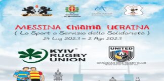 “Messina chiama Ucraina-lo sport a servizio della solidarietà” è la manifestazione sportiva e di solidarietà che si terrà in Città, dal 24 luglio al 2 agosto, promossa dalle associazioni Messina Rugby, Old Rugby Messina 1980 e Cambiamenti APS