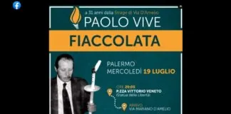 In occasione del trentunesimo anniversario della strage di via D’Amelio, il Comune di Isola delle Femmine ha dato piena adesione alla storica fiaccolata con la concessione del proprio Patrocinio