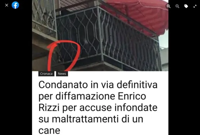 RIZZI DIFFAMAZIONE