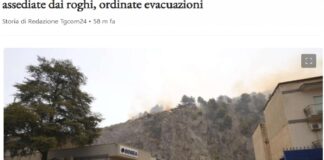 Massima allerta in Sicilia da Palermo a Catania, fino a Taormina: l’isola è assediata da roghi, alimentati da temperature record