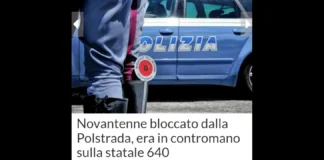 Incidente evitato questa mattina sulla strada statale 640 Caltanissetta-Agrigento