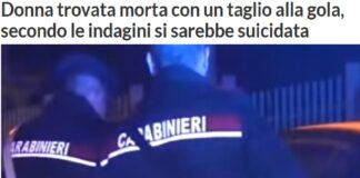 Si sarebbe suicidata la donna di 45 anni trovata morta nella sua abitazione di Riesi…, secondo quanto ricostruito dai carabinieri la quarantacinquenne stava vivendo un periodo di forte depressione dopo la separazione