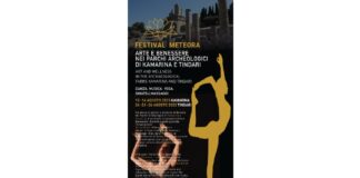 Continua con la seconda tappa il prossimo giovedì 24, venerdì 25 e sabato 26 agosto – al Parco Archeologico di Tindari, in provincia di Messina – il “Festival Meteora: Arte e Benessere nei parchi archeologici siciliani”, curato e realizzato dalla Compagnia Sicula Butoh di Catania, diretta da Valeria Geremia