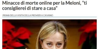 Dopo le minacce espresse in piazza durante i cortei, si spostano online, tramite i canali dei social media: Giorgia Meloni, presidente del Consiglio dei Ministri e presidente di Fratelli d’Italia, si trova al centro di una controversa situazione, costretta a fronteggiare minacce di morte provenienti da alcuni profili social, proprio alla vigilia della sua visita a Caivano, dove aveva intenzione di portare solidarietà alle giovani vittime di uno stupro di gruppo