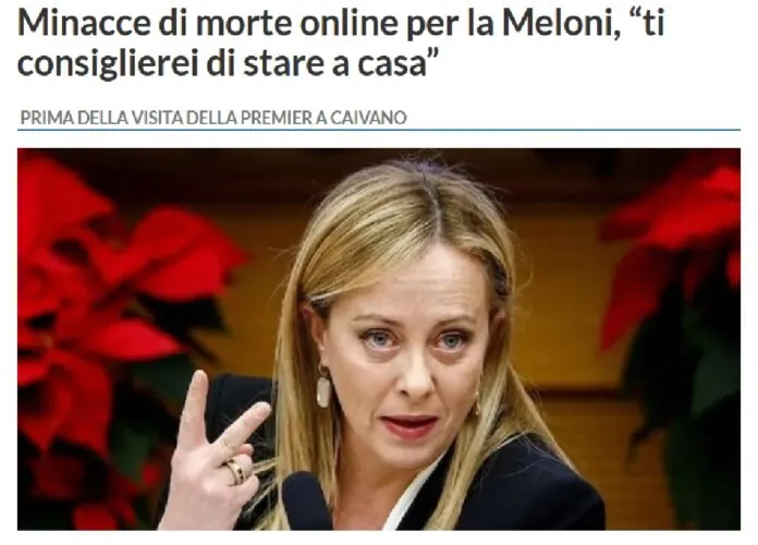 MINACCE MELONI