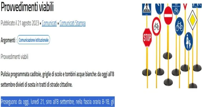 PROVVEDIMENTI VIABILI MESSINA