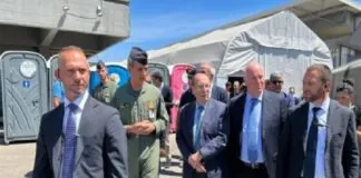 Il presidente della Regione Siciliana Renato Schifani, assieme al presidente dell’Enac Pierluigi Di Palma e al presidente e all’amministratore delegato di Sac, Giovanna Candura e Nico Torrisi, ha effettuato un sopralluogo al Terminal A dell’aeroporto Vincenzo Bellini di Catania, dopo i lavori di bonifica effettuati in seguito all’incendio dello scorso 16 luglio