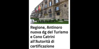 Maria Concetta Antinoro sarà la nuova dirigente generale del dipartimento del Turismo, dello sport e dello spettacolo