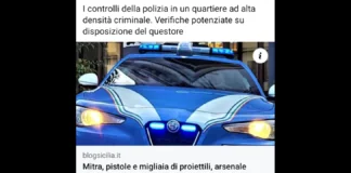 La polizia di Stato scopre in un condominio a Catania un arsenale di armi, tra cui pistole, mitra e cartucce