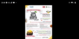 Si rinnova domenica 3 settembre, l’appuntamento a Braidi, frazione di Montalbano Elicona, con la sagra della ricotta