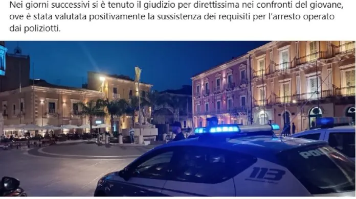 Arresto 26enne Comiso