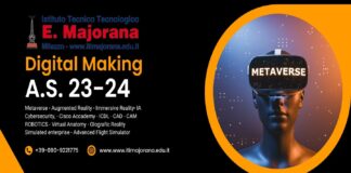 Al via l’anno scolastico al Majorana di Milazzo all’insegna del Metaverso: il tecnologico mamertino suona ancora una volta la prima campanella d’Italia per i suoi numerosi alunni (Primo in provincia di Messina per popolazione scolastica), distribuiti in oltre 70 classi, distinte in 5 Indirizzi (Chimica; Meccanica, Meccatronica e Energia, Informatica e Telecomunicazioni, Elettronica e Elettrotecnica; Trasporti e Logistica con l’articolazione Conduzione del mezzo aereo, ex Aeronautico) e avvia un anno scolastico lanciando una nuova sfida per una “scuola aperta”, punto di riferimento educativo sul territorio