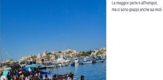 Sono 6.792 i migranti presenti sull’isola di Lampedusa: la maggior parte si trova all’hotspot di contrada Imbriacola, ma più gruppi sono in attesa in vari punti, soprattutto sui moli