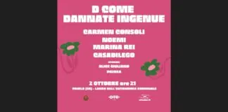 Carmen Consoli ritorna con “D come Dannate Ingenue”, parafrasando il suo storico brano Besame Giuda: in duo con Marina Rei alla batteria