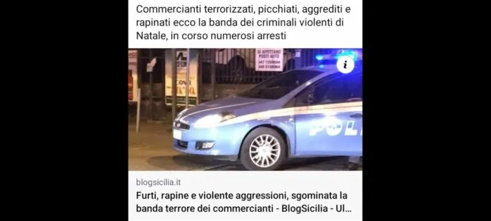 FURTI RAPINE PS CATANIA