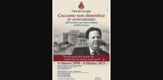 “Caccamo non dimentica” è la frase prescelta dall’Amministrazione comunale di Caccamo guidata da Franco Fiore per celebrare il 25mo anniversario dell’omicidio di Mico Geraci, il sindacalista ucciso dalla mafia la sera dell’8 ottobre 1998