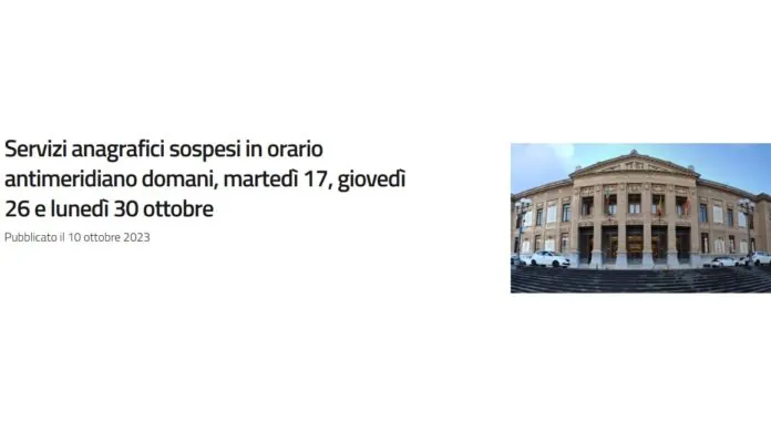 Personale Comune di Messina