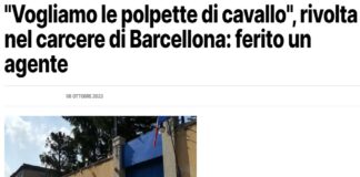 Quattro detenuti catanesi, rinchiusi nel carcere di Barcellona, sono stati protagonisti di una grave ribellione dalla quale, fronteggiati dalla polizia penitenziaria, hanno comunque desistito